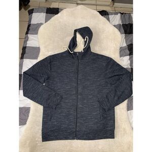 STOIC Jacket Mens XL‎ Blue Fleece Lined Full Zip Hoodie Hiking Trail